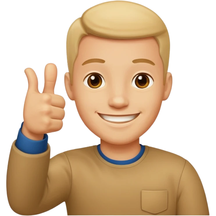 Thumbsup man emoji