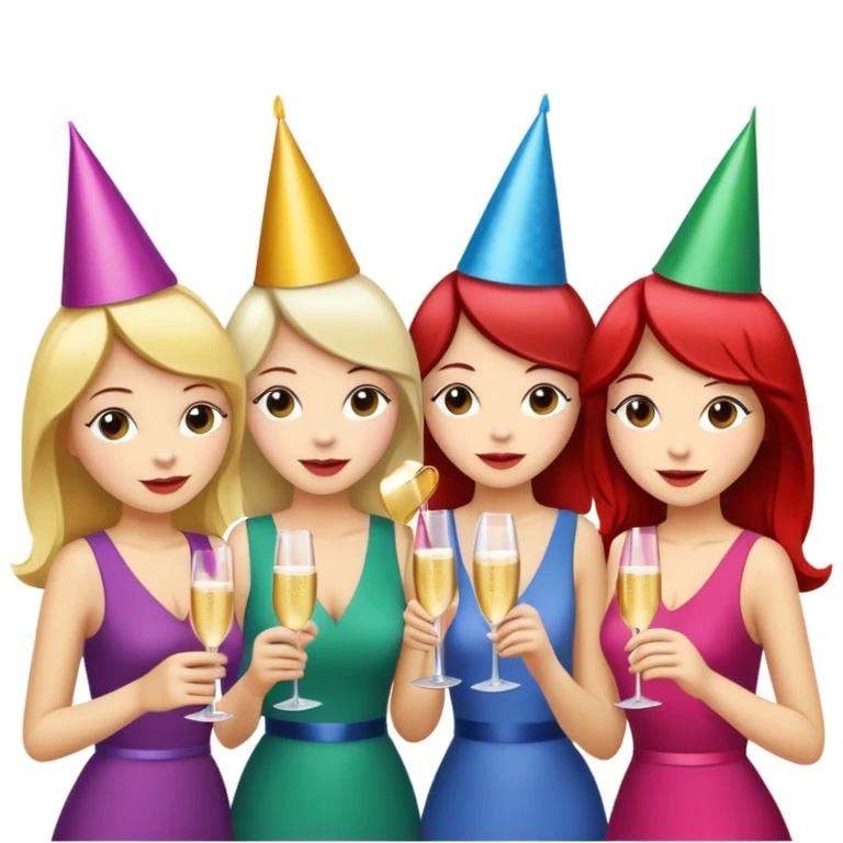 girls party in club emoji