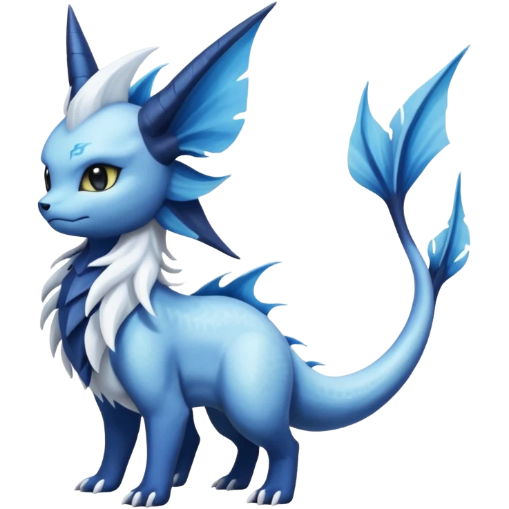 Vaporeon-Samurott-Absol-Fakémon-hybrid-creature (full body)  emoji