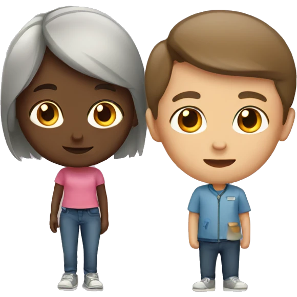 girl with boy emoji
