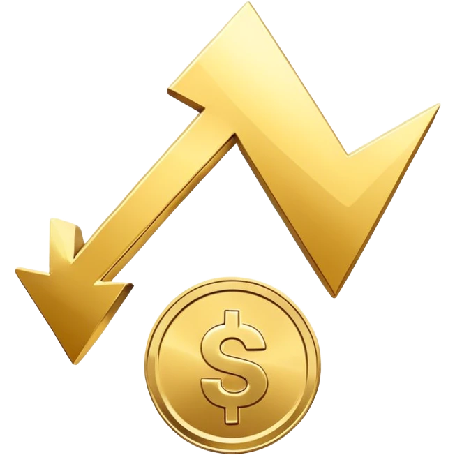 downward arrow with a coin, representing Senkende Kosten (lowering costs) emoji