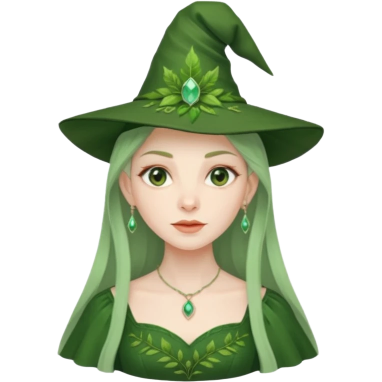 green witch emoji