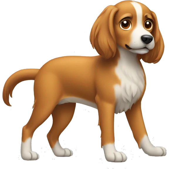 Dog with giant tail emoji