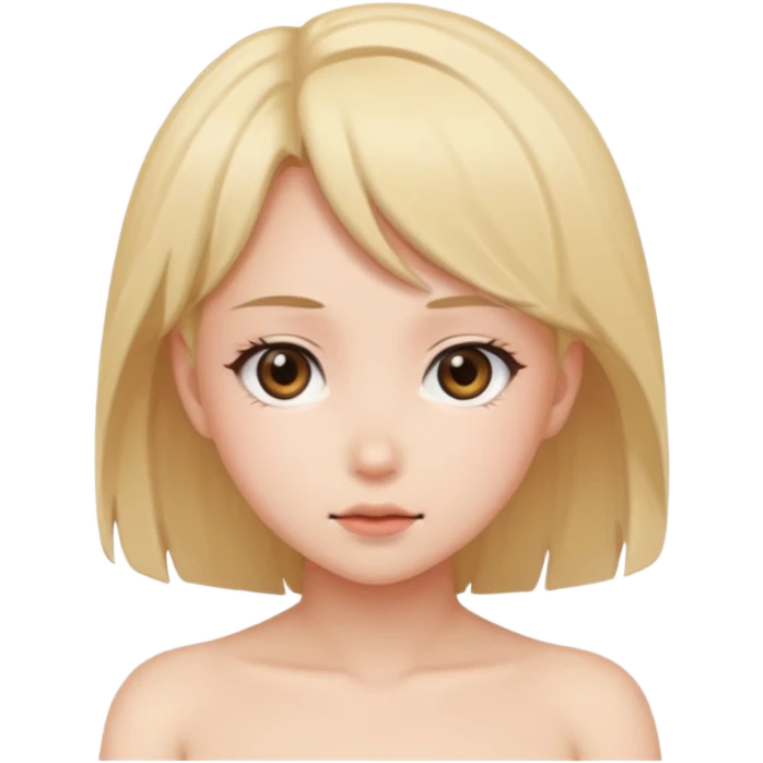 Создай стикер голая аниме тянка emoji