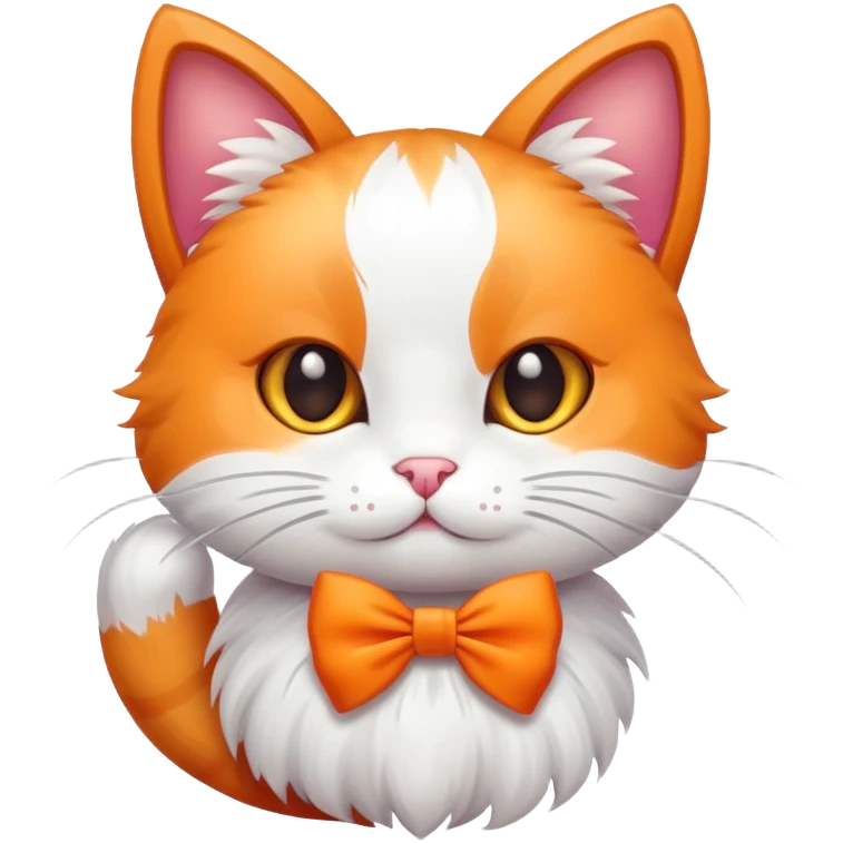 Cat with bow emoji