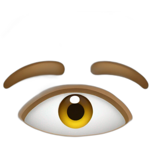 A man points to his eye emoji