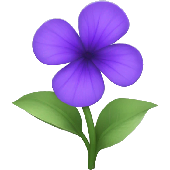 Violet flower emoji