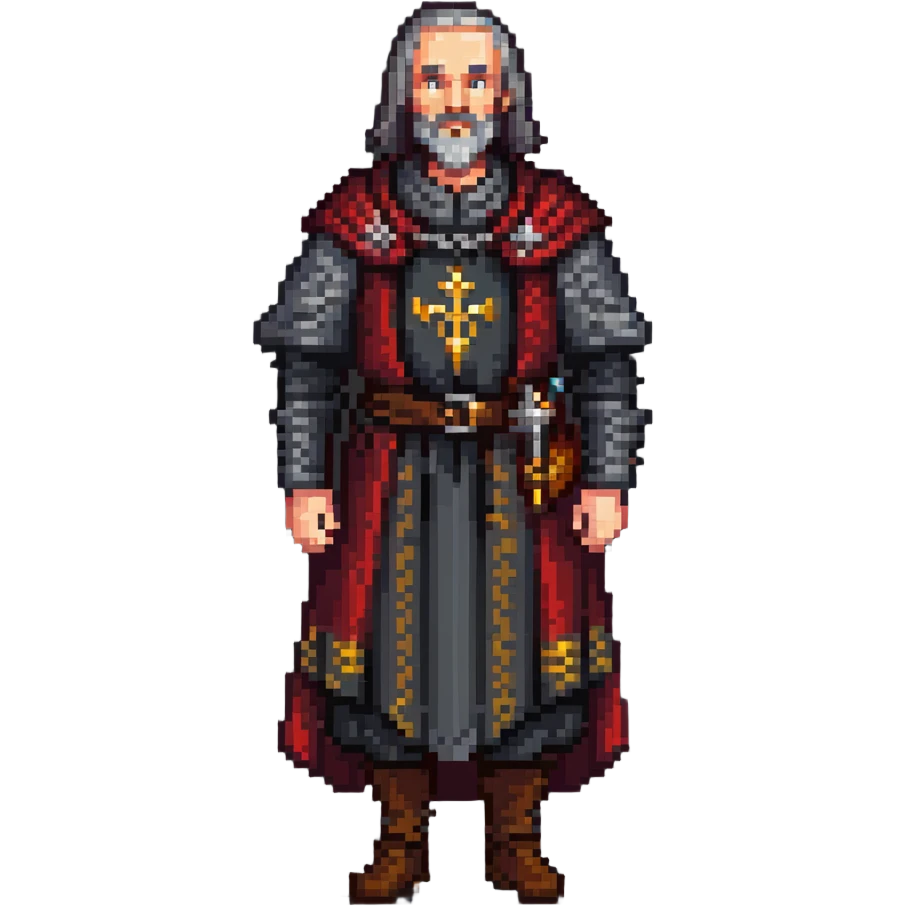 middle-aged man in medieval clothes emoji