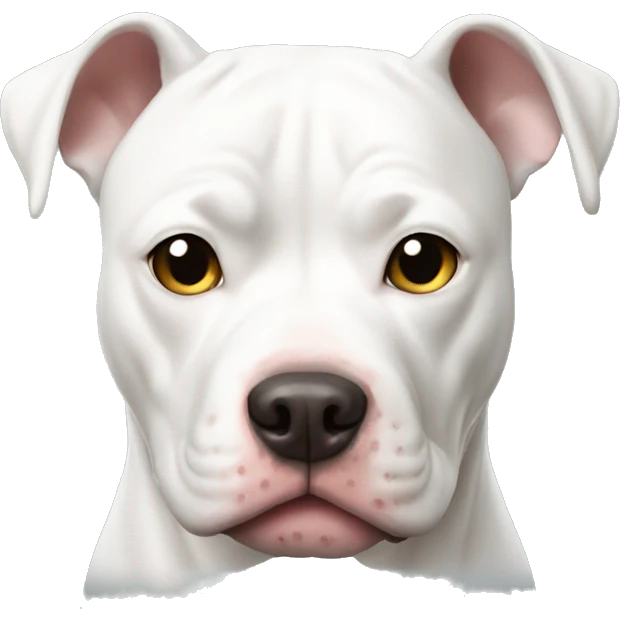 White pitbull emoji