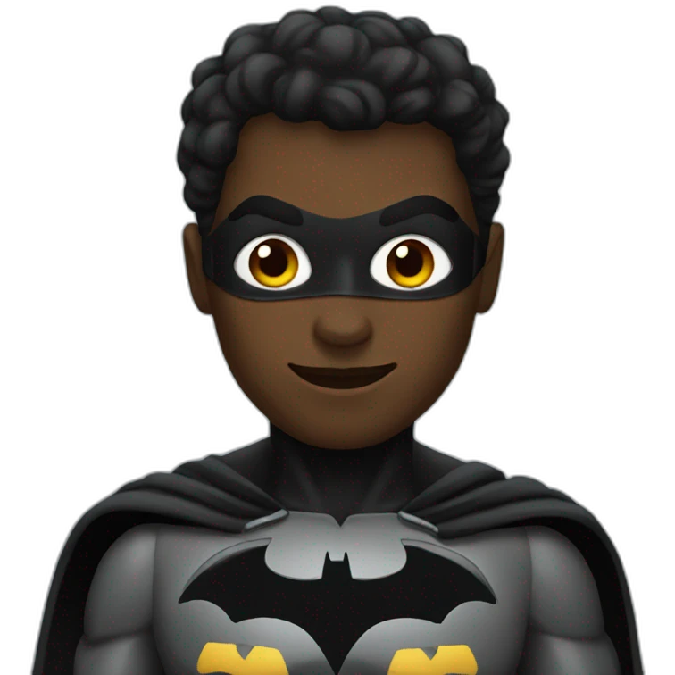 black batman emoji