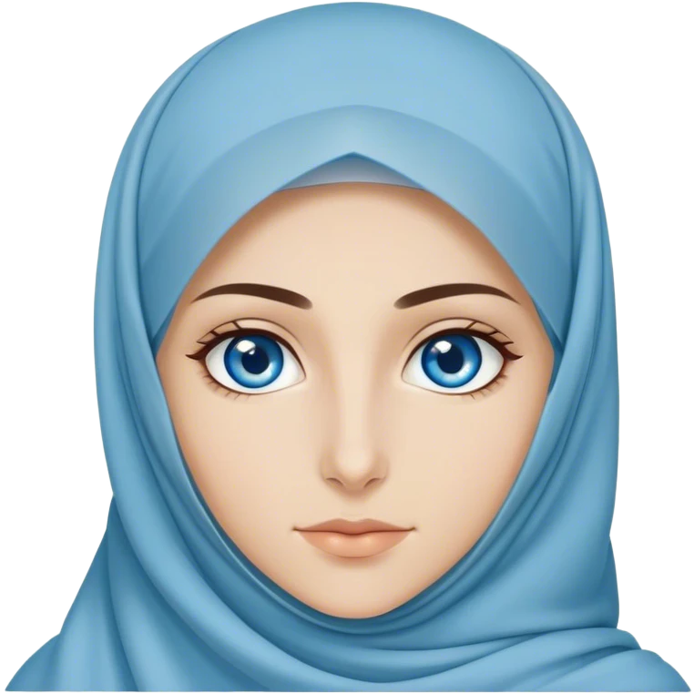 Turkish beautiful finish Konya girl blue eyes with niqab emoji