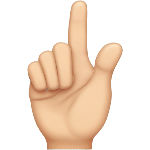 Hand Showing 'I Love You' Sign emoji