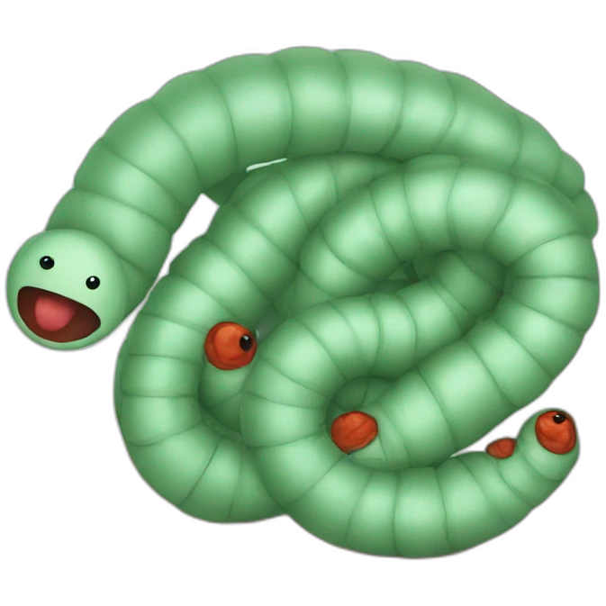 worm emoji