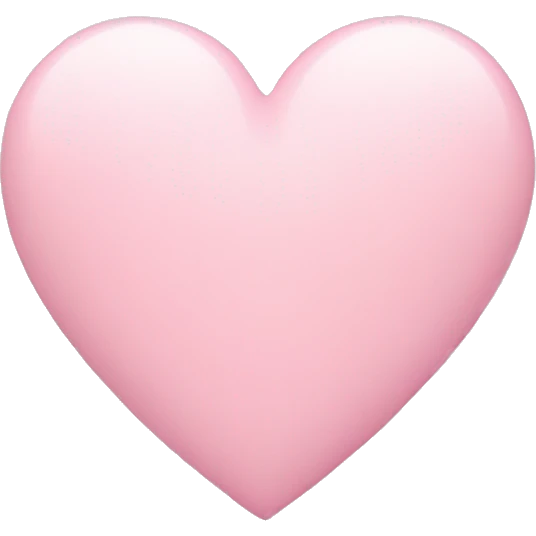 Pastel pink Heart emoji