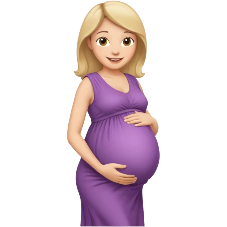 Una mamá embarazada de caba emoji