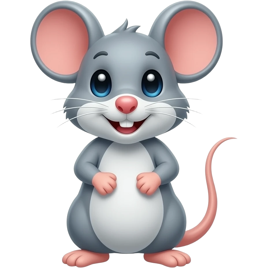 Cartoon mouse emoji