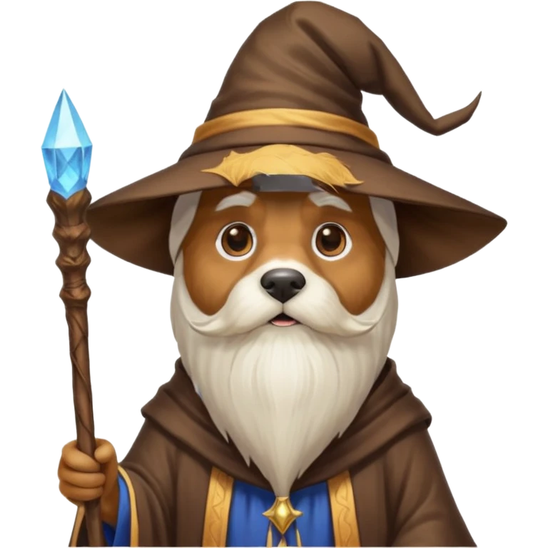 Dog wizard emoji