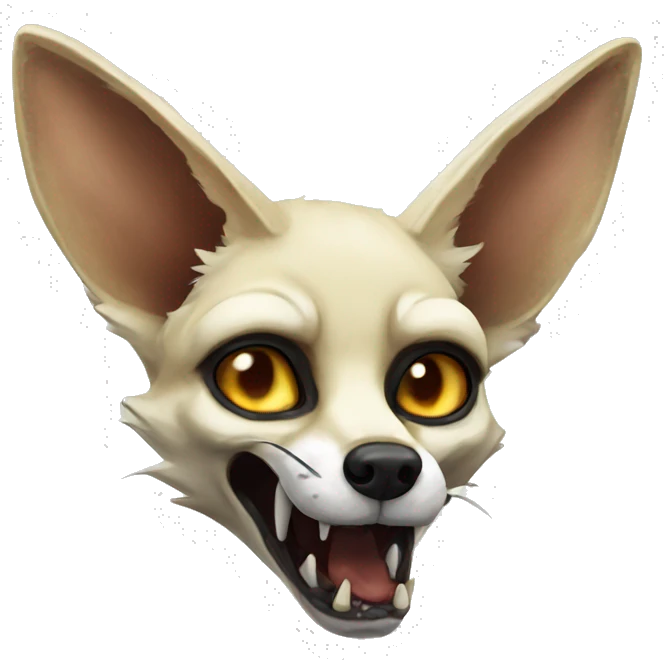 zombie fennec fox emoji