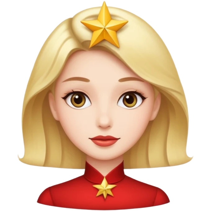 PAINTING ARTIST V.I.P WOMEN WITH A STAR IN THE BACK GROUND emoji