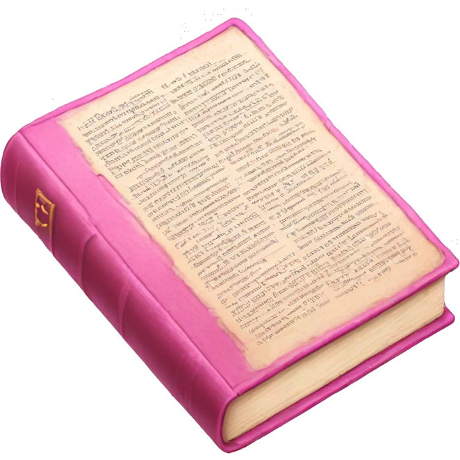 Bible pink holy bible emoji