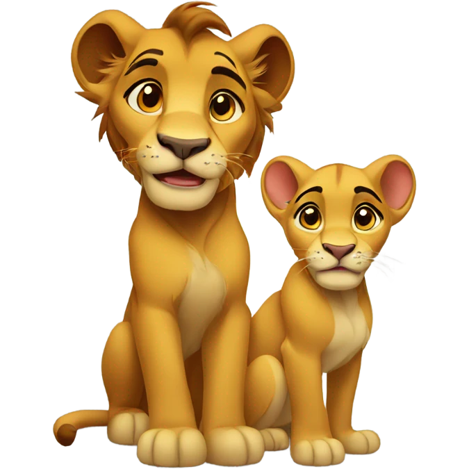 nala and simba emoji