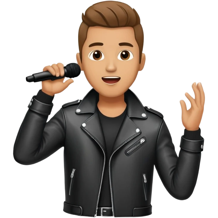 Happy Rock Pop Music Male Singer in his 30s emoji
