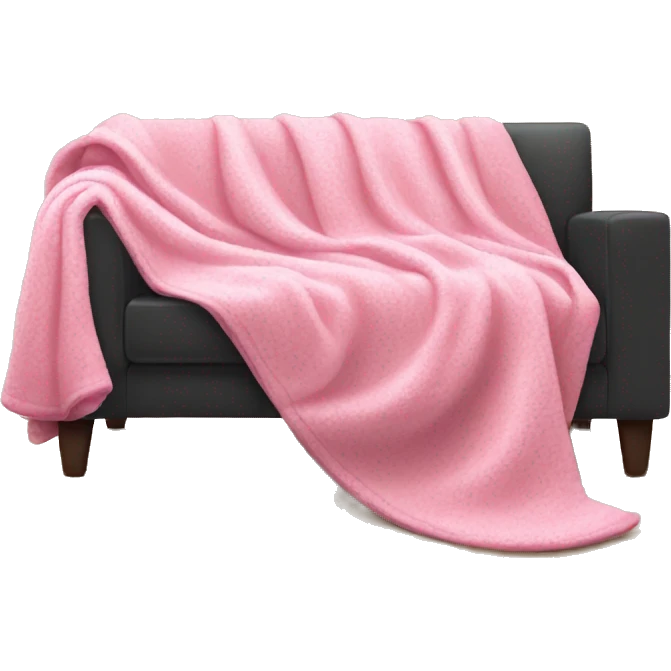 Pink blanket on couch  emoji