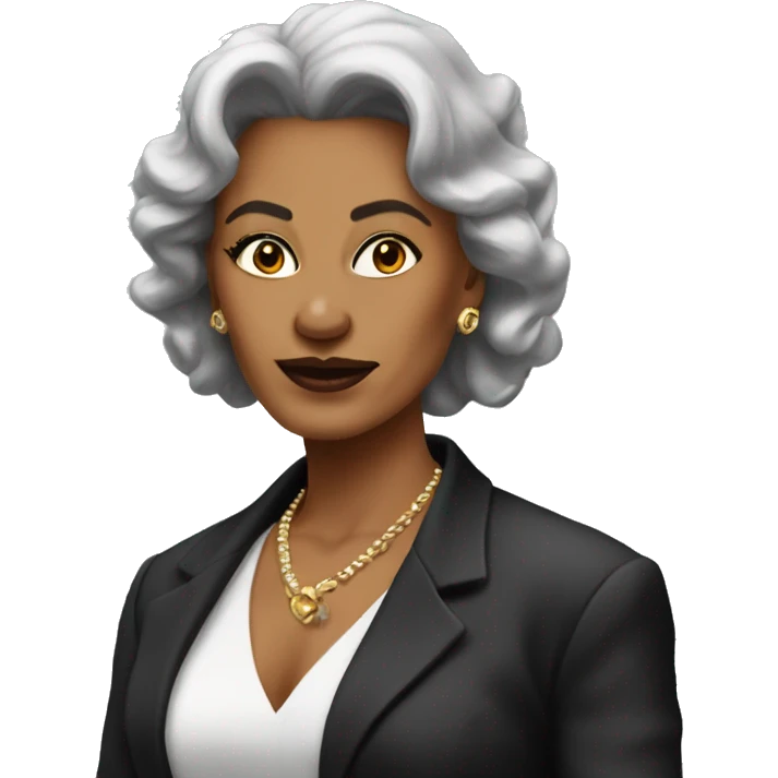 Realistic 90s mob wife emoji