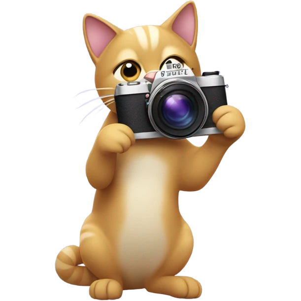 lavender cat emoji taking pictures emoji