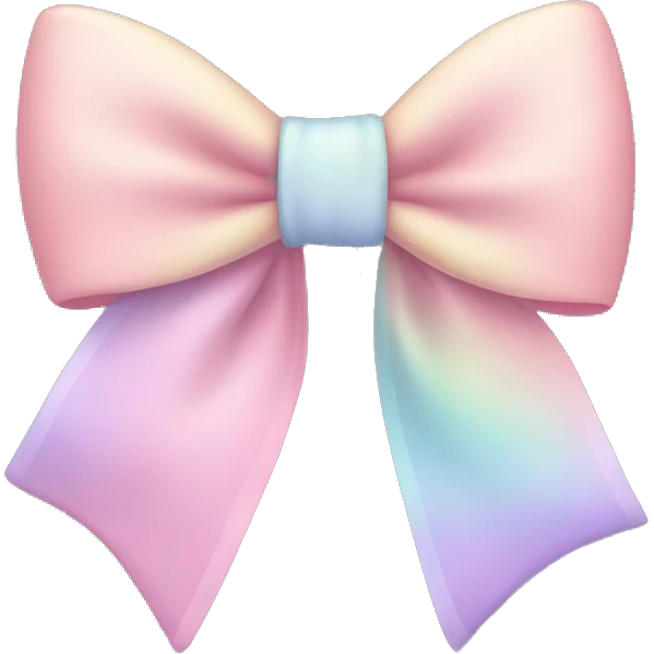 pastel bow emoji
