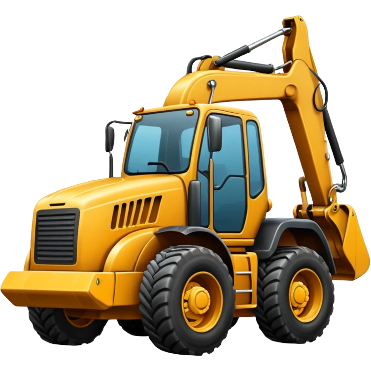 Truck backhoe emoji