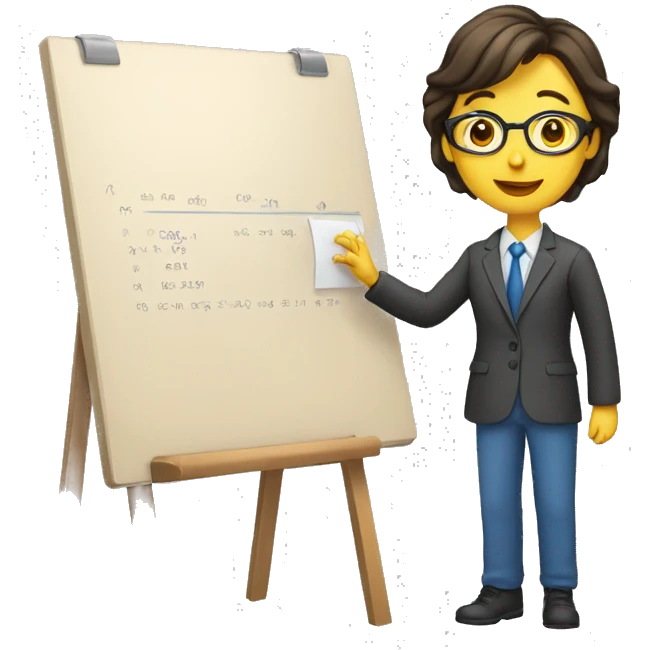 Teacher typing on the board emoji