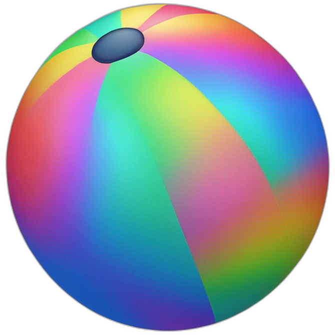 Rainbow ball emoji