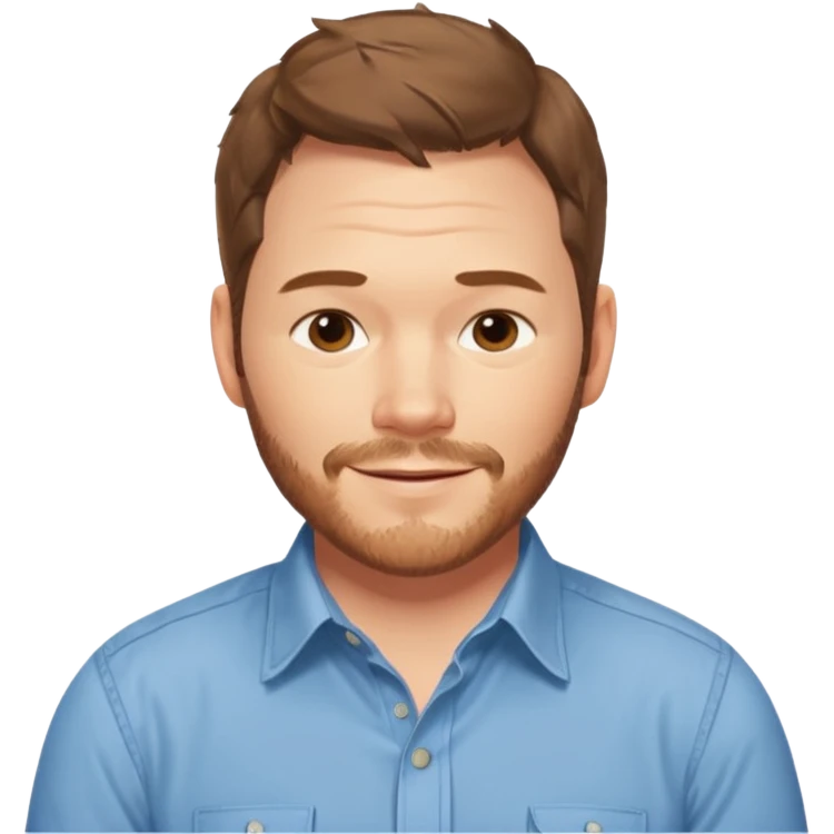 chris pratt from parks and rec emoji