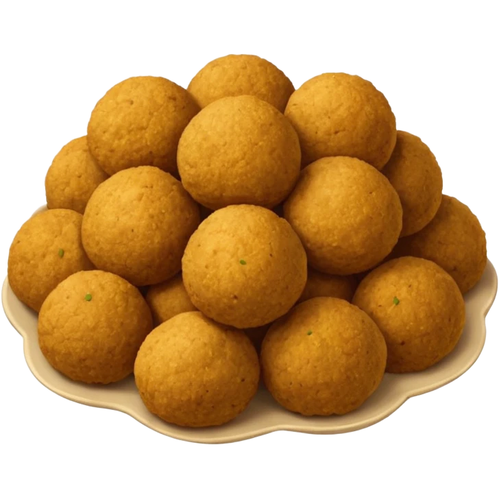 falafel ball pile emoji