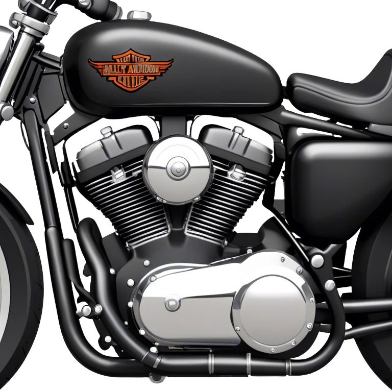 Harley Davidson Sportster 48 custom bobber emoji