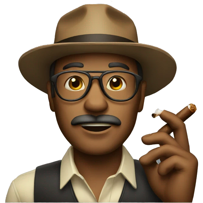 man with cigar emoji