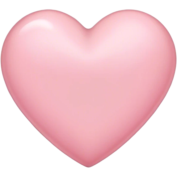 Light pink heart emoji