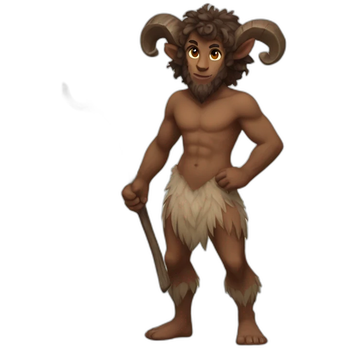 Male satyr full body emoji