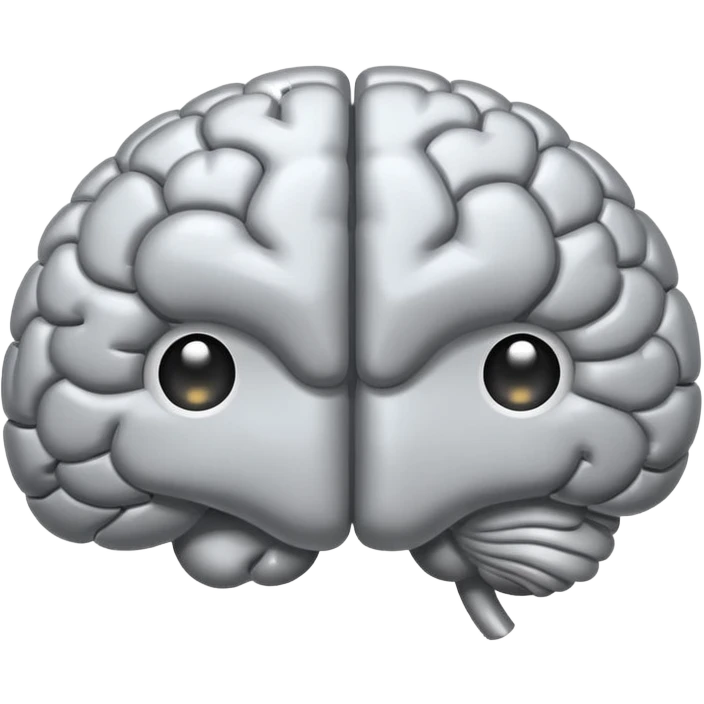 brain with shiny sparkles, flat cartoon emoji style emoji