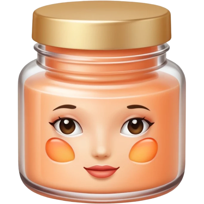 The makeup cream only has a cream form. emoji