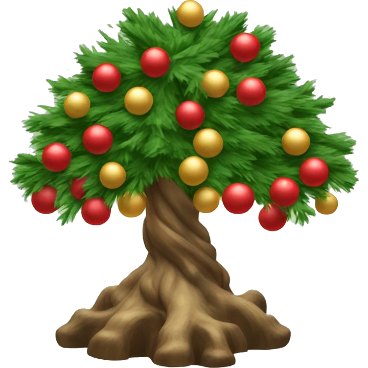 Albero di Natale con le palline  emoji
