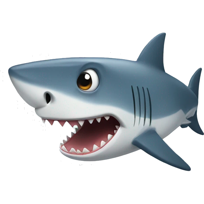 shark staring emoji