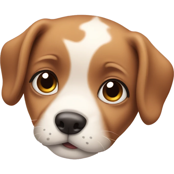 Puppy with heart eyes emoji