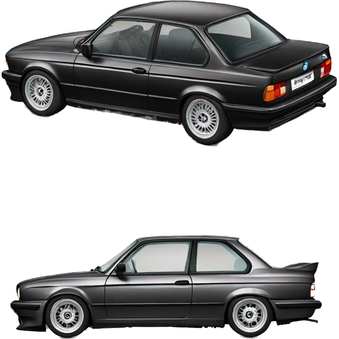 black bmw e30 emoji