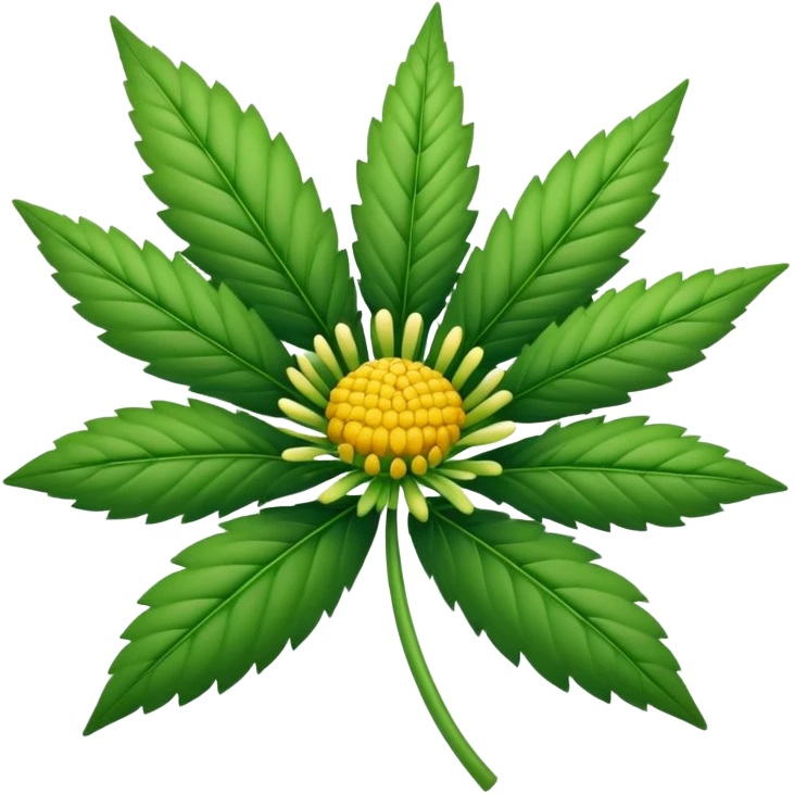 Weed flower emoji