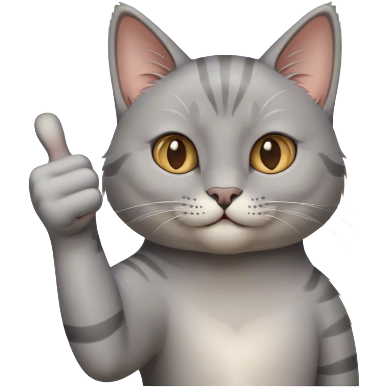 Cat with thumbs up emoji