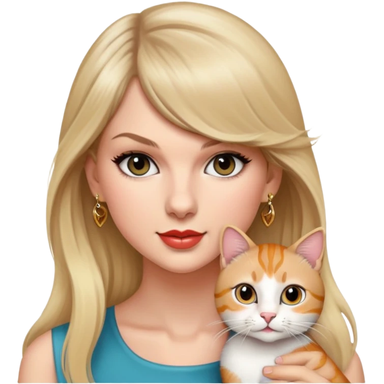 Taylor Swift with a cat emoji
