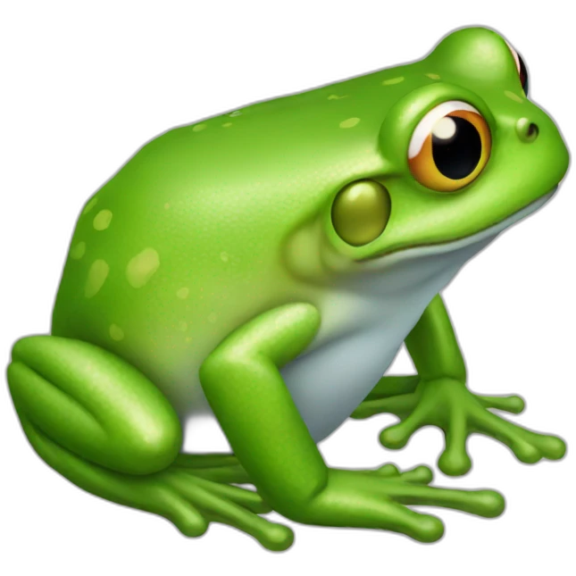Heart frog emoji