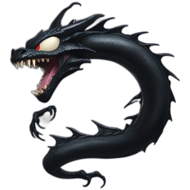 venom symbiote dragon emoji